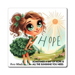 Inspirational Christian Magnet by RosyMinds -Religious Home Decor, Faith-Based Gift, Motivational Fridge Magnet