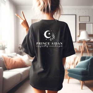 Comfort Colors 1717 Black Back Mockup | Comfort Colors Mockup | Back of Shirt Mockup | Lifestyle and Trendy Mockup | Black Shirt Mockup