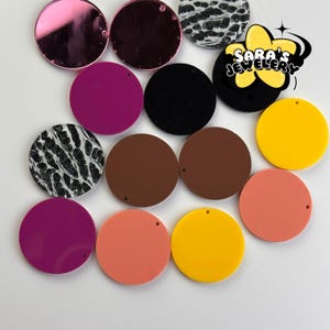 Circle Acrylic Shape, Acrylic Circle Shaped Blank, Unfinished Circle Craft Blank, Shapes for Crafts, DIY Acrylic Blank