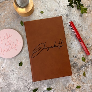 Engraved Leather Journal, Journal Personalized Leather, Personalized Journal, Personalized Notebook, Custom Leather Journal, Journal for Men