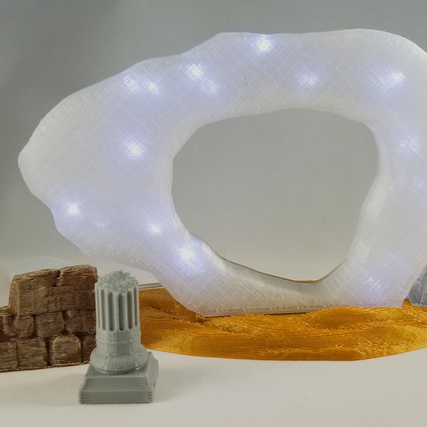 Guardian of Forever Light-up LED.  Miniature 4 Inches Tall.  TOS Trek