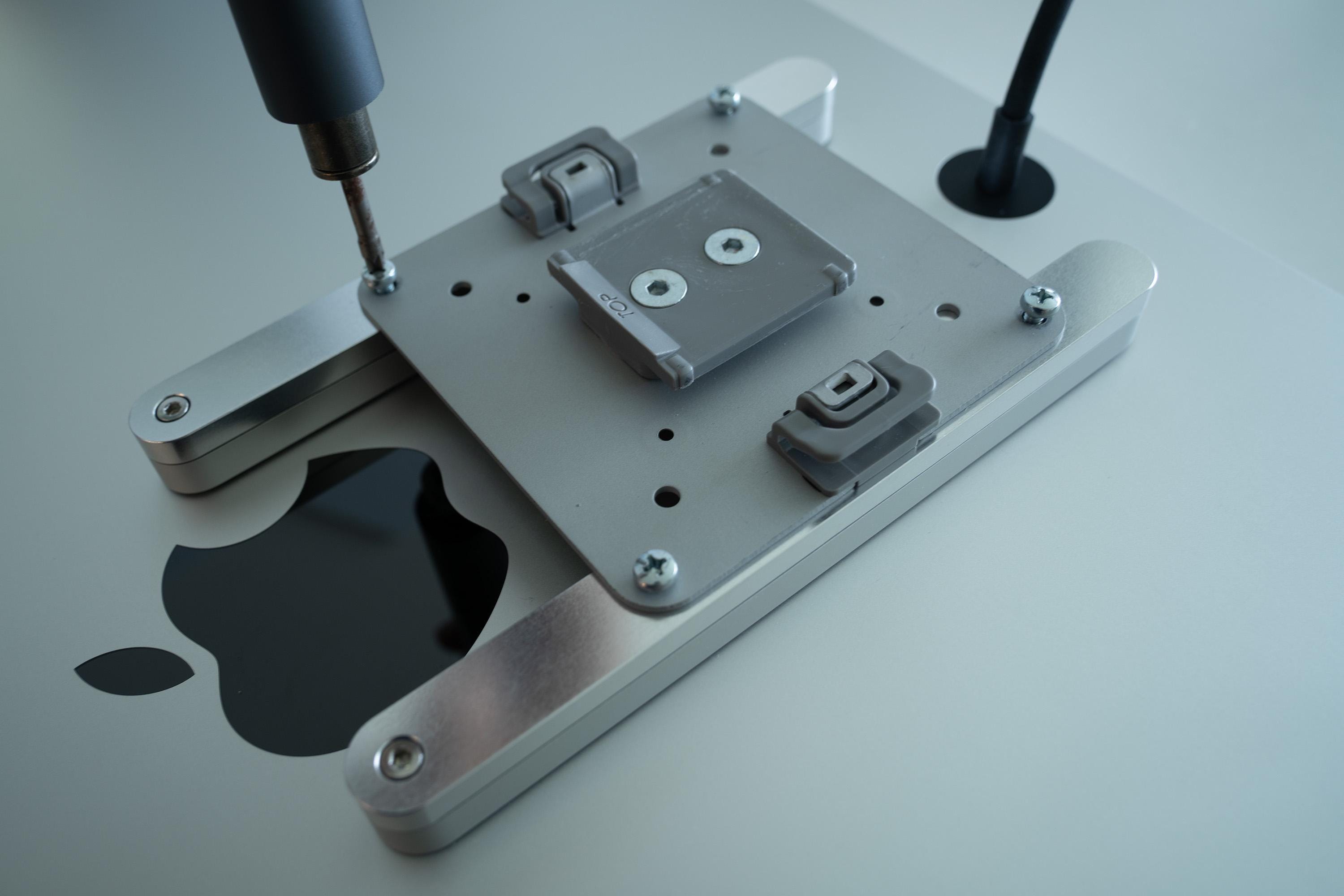 VESA Mount Adapter That Allows the Apple Logo to Be Seen on