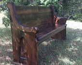 Stained (Jacobean) Wooden Church Pew
