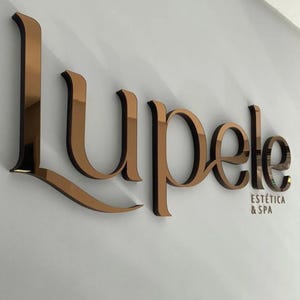 Laser geschnittenes Logo Schild | Kundenspezifisches Geschäftszeichen | Beauty Studio Zeichen | Acryl-Buchstaben | Empfang Logo Dekor | Eingangshalle Schild | Metall Wandbuchstaben