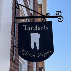 Custom Blade Sign, Business LOGO metal blade sign,  Double-sided sign, Advertising Light Box for Shop, Modern Metal Store Signs