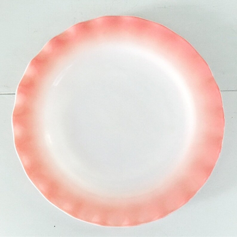 Hazel Atlas Pink Crinoline Dinner Plate