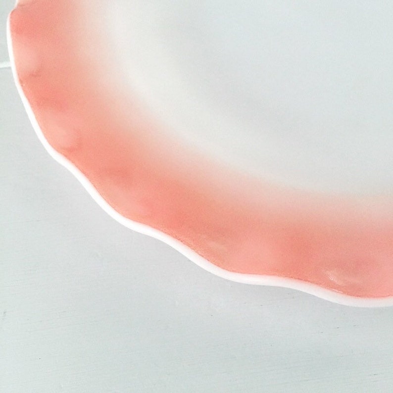 Hazel Atlas Pink Crinoline Dinner Plate