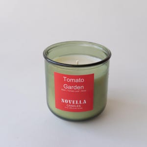 Tomato Garden Recycled Glass Candle