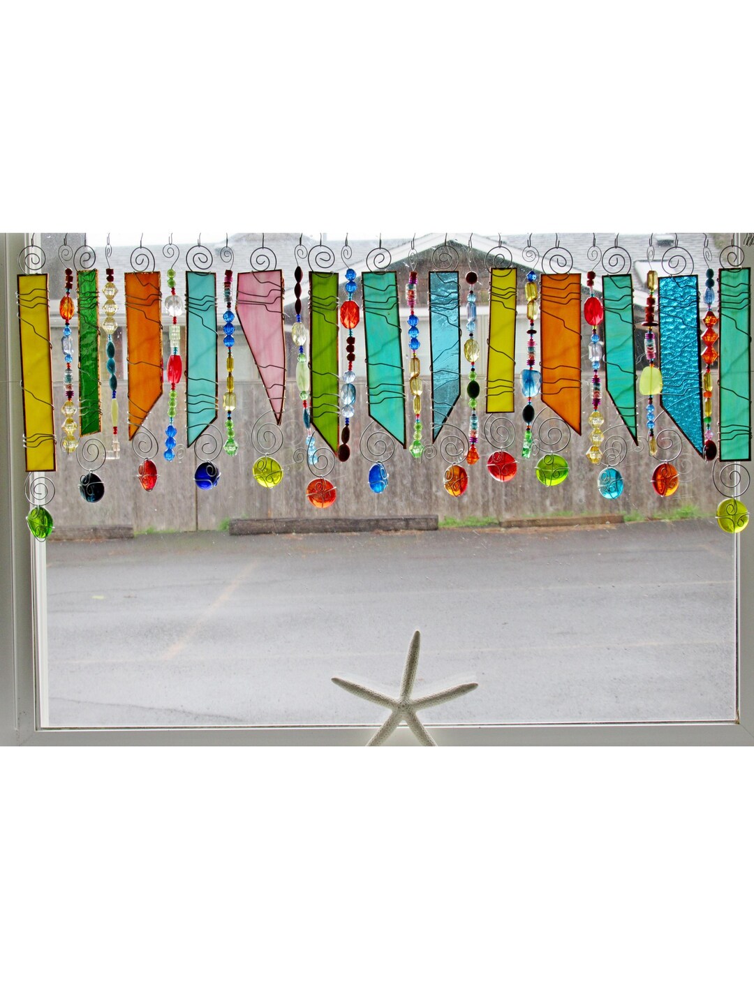 Spring Has Sprung NUMBER ONE Stained Glass Window Treatment Kitchen ...
