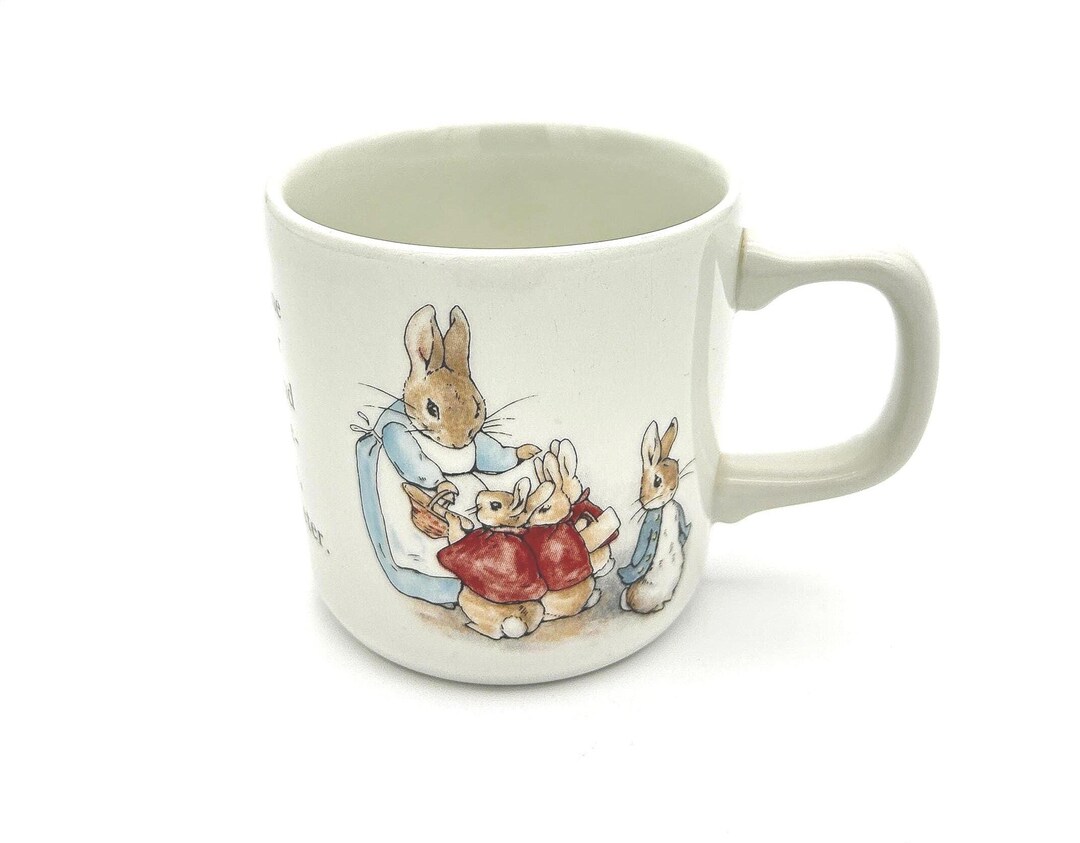 1990s Wedgwood Peter Rabbit Mug Vintage Beatrix Potter English ...
