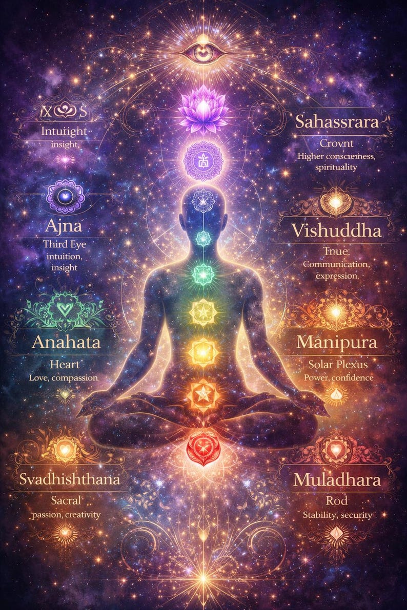 Spiritual Chakra Infographic | Digital Download | Align | Energy ...