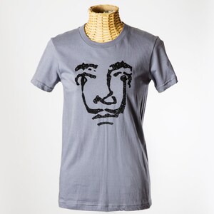 Salvador Dali T-shirt HAnd Printed Silkscreen Screenprint Graphic Tee Quote image 3