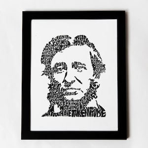 Henry David Thoreau Art Print | 10 x 14 | Ręcznie drukowany sitodrukiem plakat ścienny