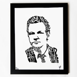 Julian Assange Wikileaks Art Print | 10 x 14 | Hand Printed Silkscreen Screenprint Poster Wall Art