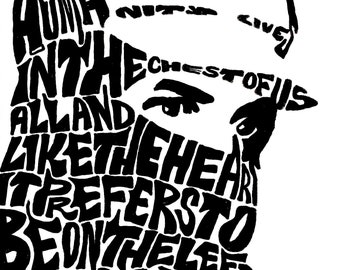 Subcomandante Marcos Zapatista | 10 x 14 | Hand Printed Silkscreen Screenprint Poster Wall Art