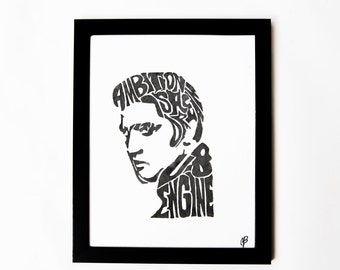 Elvis Presley Silkscreen Print | 10 x 14 | Hand Printed Silkscreen Screenprint Poster Wall Art