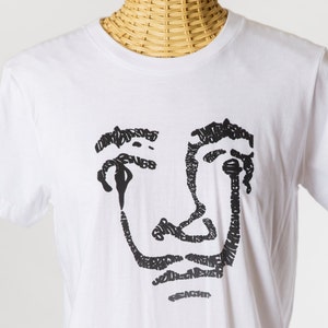 Salvador Dali T-shirt HAnd Printed Silkscreen Screenprint Graphic Tee Quote image 2