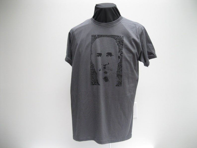 Gord Downie Tragically Hip T-shirt HAnd Printed Silkscreen Screenprint Graphic Tee Quote image 4