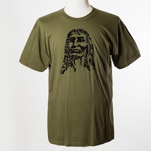 Häuptling Setatle T-Shirt | Handgedrucktes Siebdruck-Grafik-T-Shirt-Zitat