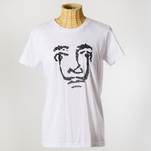 Salvador Dali T-shirt HAnd Printed Silkscreen Screenprint Graphic Tee Quote image 1