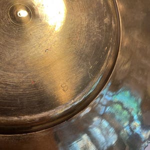 Vintage Enameled Brass Tray/Decorative Brass Wall Hanging image 6