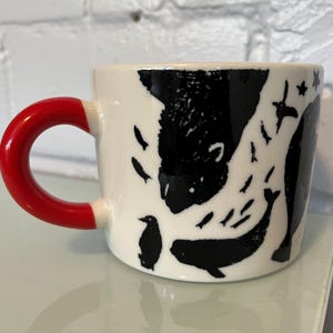 Rare AIWA Co. Ltd. Sea Life Mug With Red Handle Made in Japan Coffee Mug  Tea Cup Collectible Cup - Etsy