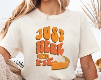 Camiseta de pastel de calabaza Camiseta de Acción de Gracias Camiseta de Acción de Gracias Camiseta de calabaza con especias Camiseta de otoño