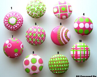 Hot Pink Knobs Etsy
