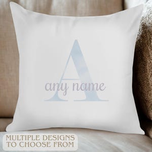 Personalized Name & Initial Cushion: Custom Home Decor, UK Made