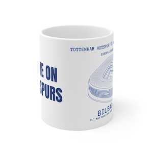 Caneca - Tottenham Hotspur Final da Liga Europa 2025 Copo de café de cerâmica 11oz v2 (DD153)