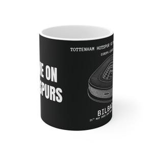 Caneca - Tottenham Hotspur Final da Liga Europa 2025 Copo de café de cerâmica 11oz v1 (DD152)