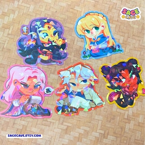 Fields of Mistria Chibi Stickers - 2.5" w/ Broken Glass Holo - By SageFelix - FAN MERCH image 3