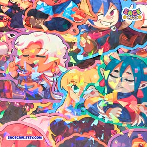 Fields of Mistria Chibi Stickers - 2.5" w/ Broken Glass Holo - By SageFelix - FAN MERCH image 5