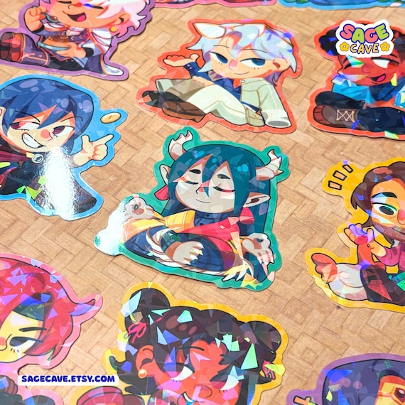 Fields of Mistria Chibi Stickers - 2.5" w/ Broken Glass Holo - By SageFelix - FAN MERCH