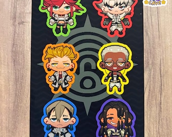 Chibi Gachiakuta Sticker Sheet - 6 characters - Waterproof Vinyl Stickers - FAN MERCH