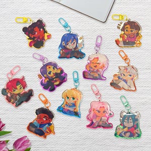 Fields of Mistria Chibi Keychains - By SageFelix 2.4in (6 cm) Epoxy - FAN MERCH