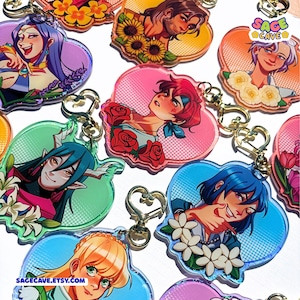 Fields of Mistria Heart Charms - 3 inches w/ heart holographic effect - FAN MERCH