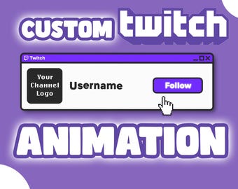 Animación de alerta de seguimiento de Twitch personalizada: Gráficos de transmisión personalizados