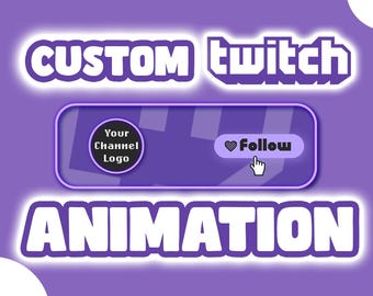 Alerta de seguimiento de Twitch: notificación animada personalizada para streamers, superposición personalizada