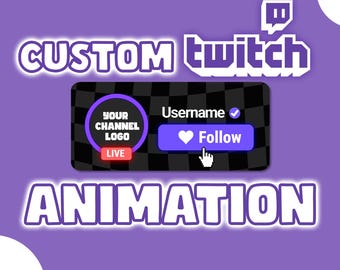 Animación de seguimiento de Twitch: ¡Alerta de transmisión personalizada y personalizada para obtener más seguidores!