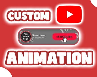 Alerta de redes sociales personalizada de YouTube, gráficos animados, transmisión personalizada y superposición de marca de YouTube