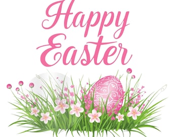Easter Egg Pink PNG Digital Download | ¡Feliz Pascua!