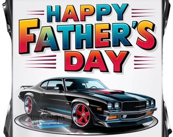 Father's Day Sports Car Clipart: 300 DPI PNG Design (Digital Download)