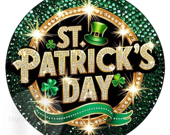 St Patrick's Day PNG Image: Festive Green Design (Digital Download)