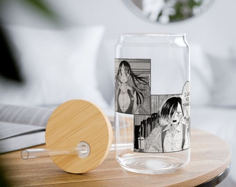 Die Gefahren in meinem Herzen: Ich mag dich Yamada Sipper Glas, Anime Sipper Glas, Anime Glastasse, süße Tasse, Manga, Iced Anime Cup, 16 Unze