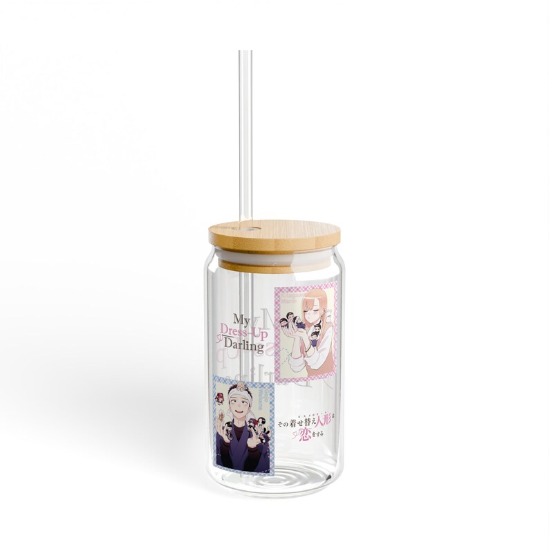 Colorful My Dress-Up Darling Sipper Glass, Anime Sipper Glass, Anime Coffee Cup, Anime Gifts, Anime Cup, Manga, Iced Anime Cup, 16oz image 6