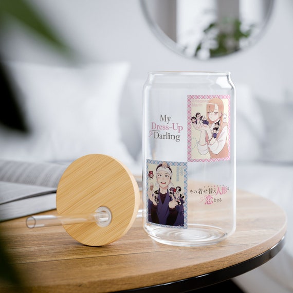 Colorful My Dress-Up Darling Sipper Glass, Anime Sipper Glass, Anime Coffee Cup, Anime Gifts, Anime Cup, Manga, Iced Anime Cup, 16oz