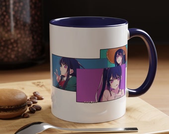 Ai Hoshino Mug, Anime Mug, Oshi no Ko, My Favorite Idol, Their Idol's Children, Coffee Mug, Family Anime Mug, Ceramic Mug, (11oz, 15oz)