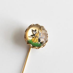 Antique Victorian Intaglio Etched Hat Pin Victorian Fancy and Elegant Hatpins main image 4