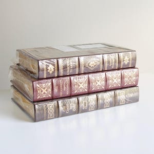 Lot of 3 Leather Bound Classics - A Farewell To Arms - The Decameron - Canterbury Tales - Easton Press